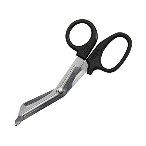 5.75&quot; Stainless Steel Bandage Shears Black Handle - W-90516
