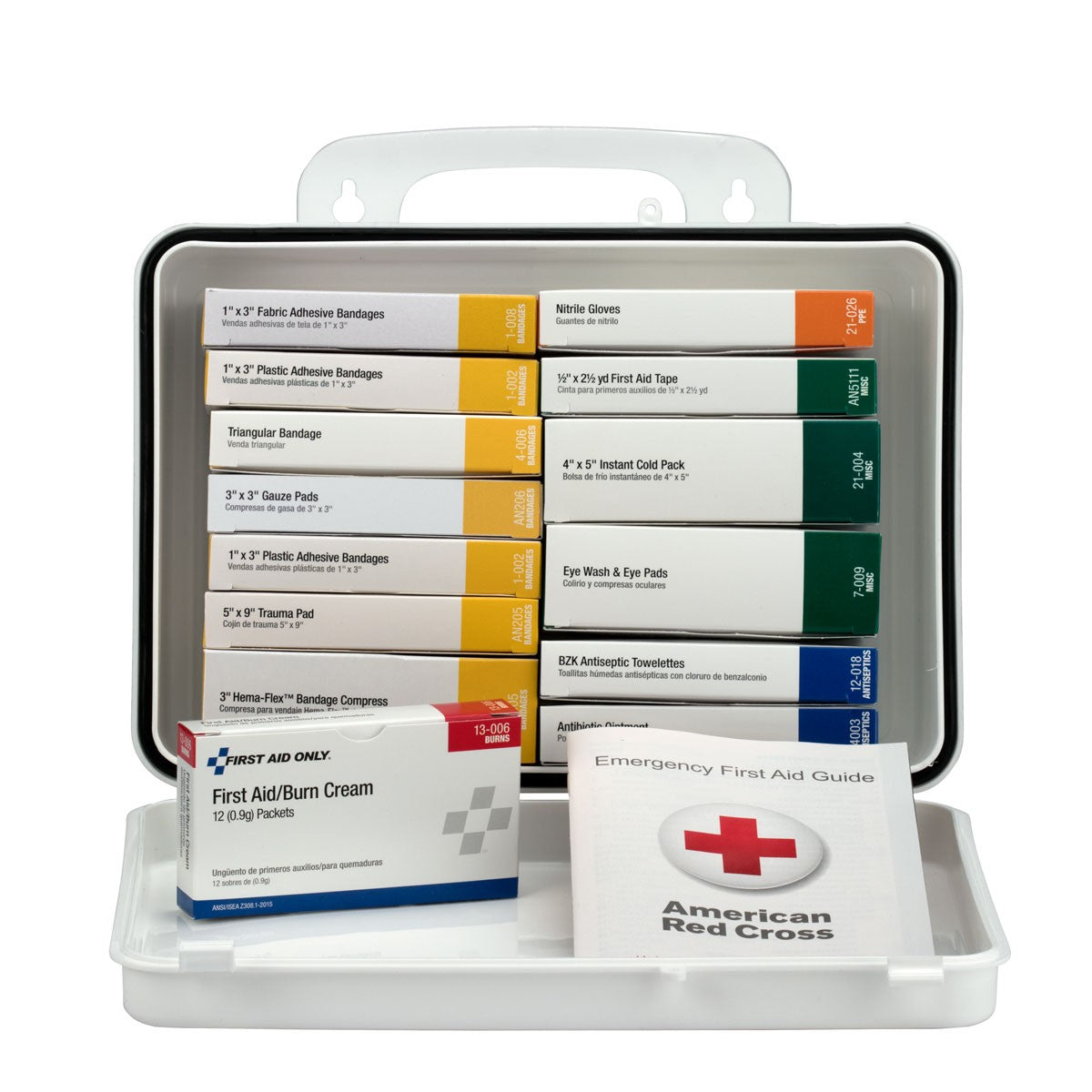 25 Person Unitized Plastic First Aid Kit, OSHA Compliant - W-239-AN
