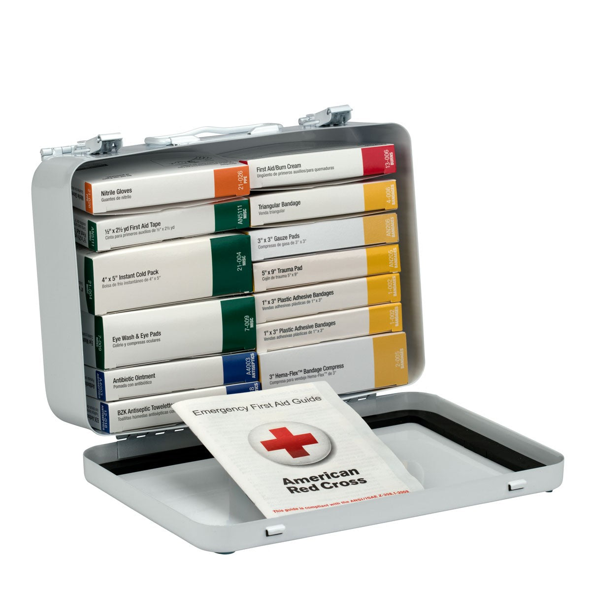 25 Person 16 Unit First Aid Kit, Metal Case - W-241-AN