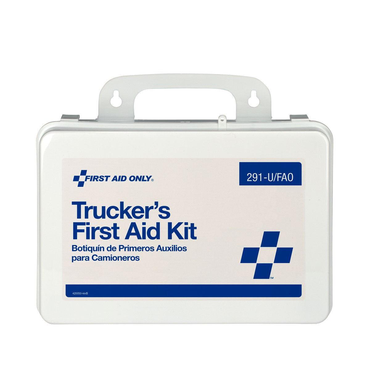 16 Unit Truckers First Aid Kit, Plastic Case - W-291-U/FAO