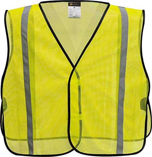 Economy Non ANSI Mesh Vest for Men and Women - Safety Work Wear - High Visibility (One Size, Hi Vis Yellow)