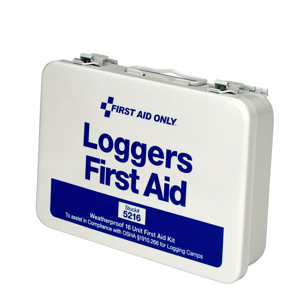 25 Person Loggers First Aid Kit, Metal Weatherproof Case - W-5216