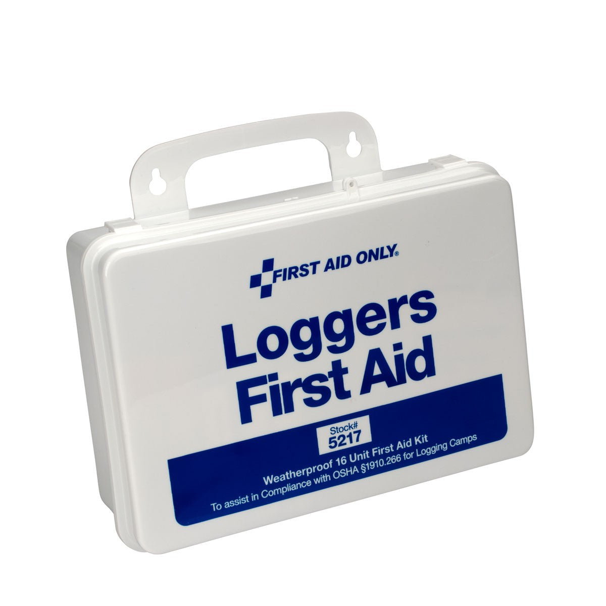 25 Person Loggers First Aid Kit, Plastic Case - W-