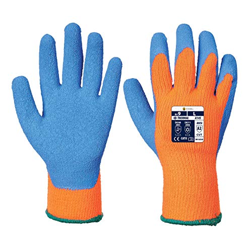 Brite Safety Cold Grip Safety Glove - 7 Gauge Thermal Protection Gloves - ANSI Level 2 Cut Resistant Gloves for Men and Women (6 Pack)