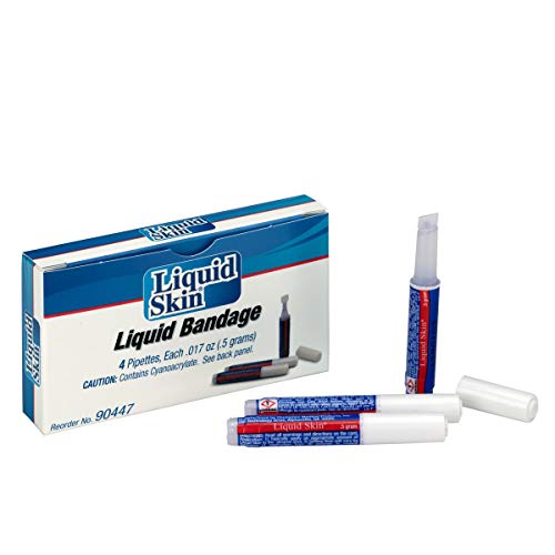 Liquid Skin Bandage First Aid, 4/Box - Emergency Kit Trauma Kit First Aid Cabinet Refill