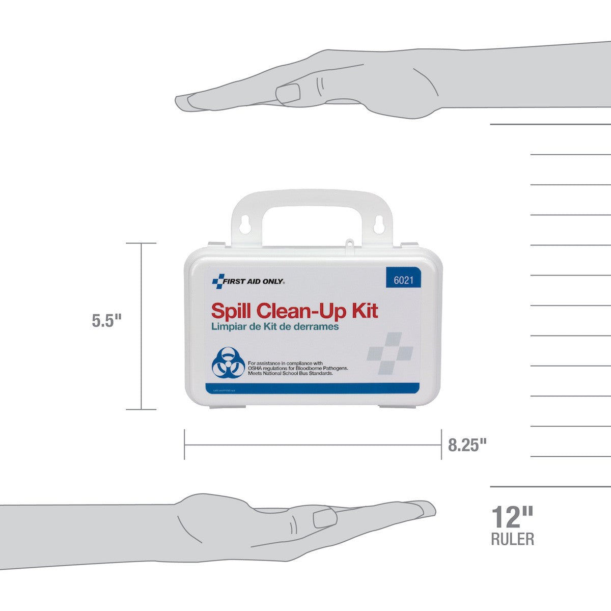 21 Piece Blood Borne Pathogen Spill Clean-Up Kit In Weatherproof Steel Case- W-6021-S