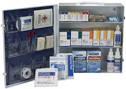 3 Shelf First Aid Cabinet With Medications, ANSI Compliant - W-90574