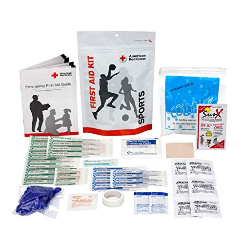 Sports First Aid Kit Zip Kit for Medical Emergency- Emergency Kit for Team Sport Safety Kit with Cold Pack