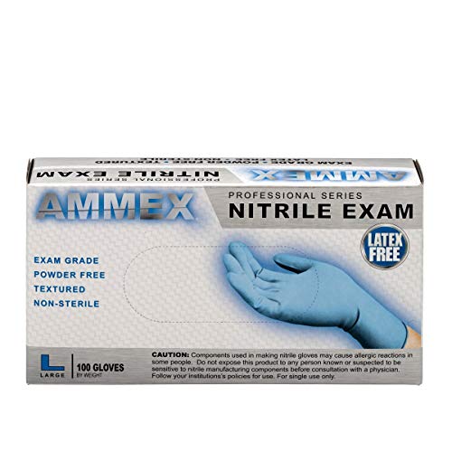 Nitrile Exam Gloves, Large, 100/box | Nitrile Exam Gloves, Large, 100 Per Box