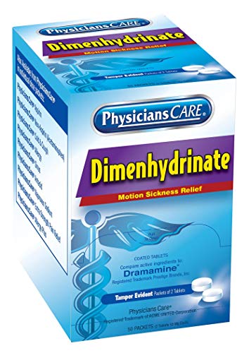 Motion Sickness Pills (Dimenhydrinate), 50x2/box |Motion Sickness (Dimenhydrinate), 50x2 Per Box