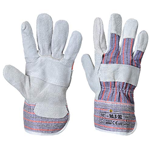 Canadian Rigger Gloves - Work Glove for Men and Women (3XL, Gray, 12 Pairs)