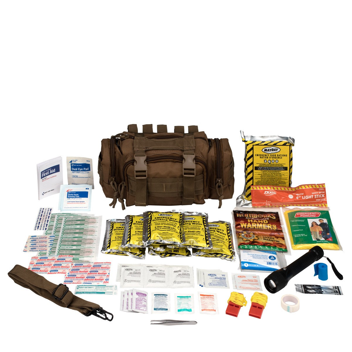 Camillus First Aid 3 Day Survival Kit With Emergency Food And Water, Tan (73 Piece Kit)