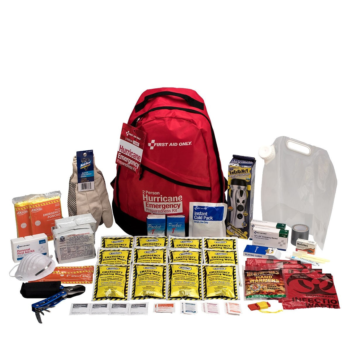 2 Person Emergency Preparedness Hurricane Backpack - W-91055