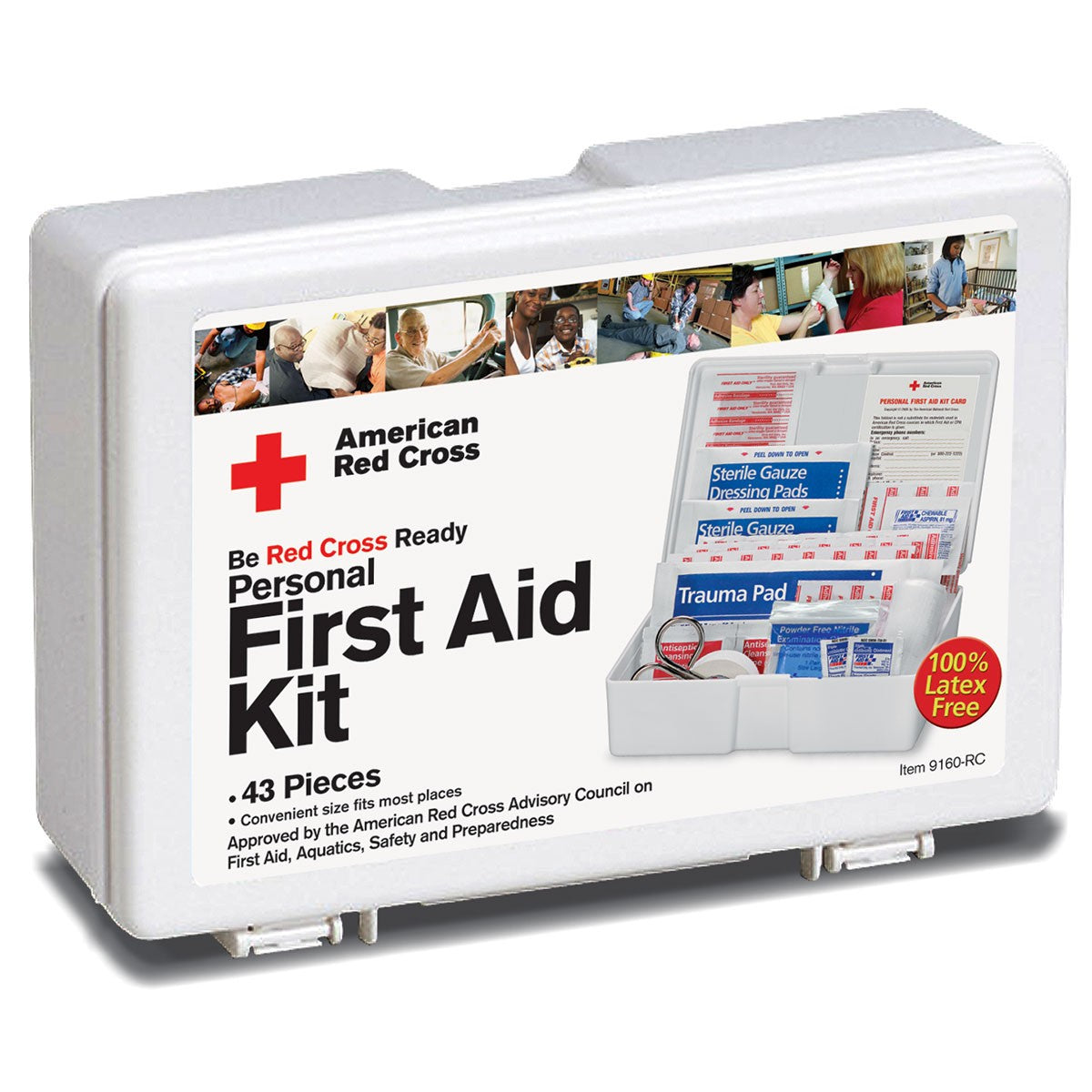 American Red Cross Family First Aid Plastic Kit - W-9160-RC