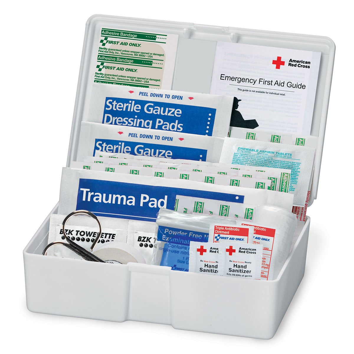 American Red Cross Family First Aid Plastic Kit - W-9160-RC