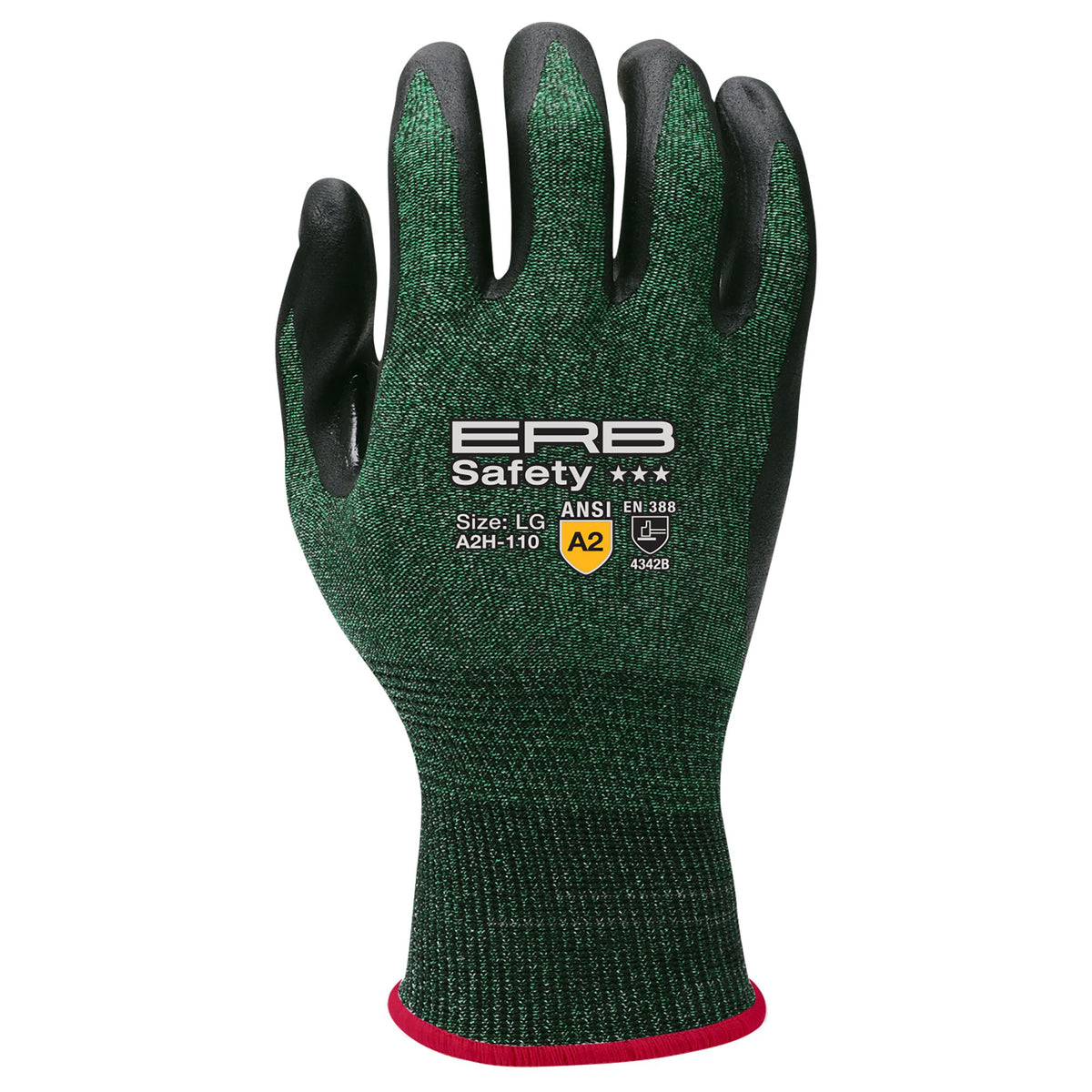 A2H-110 HPPE Cut Glove with Nitrile Micro-Foam Coating 12pair