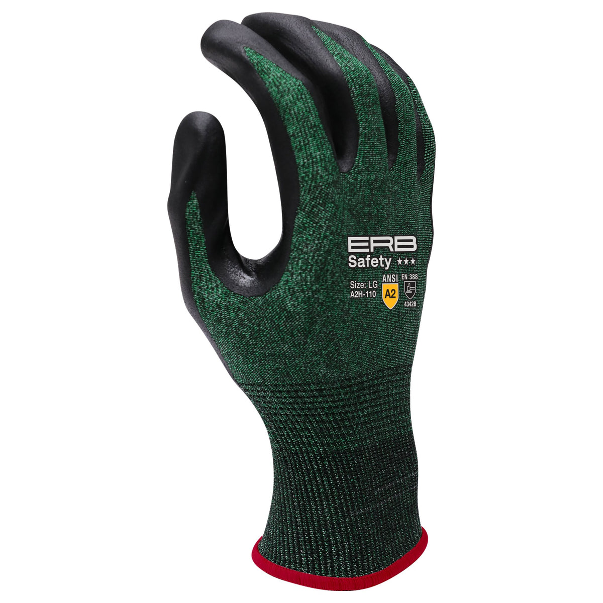 A2H-110 HPPE Cut Glove with Nitrile Micro-Foam Coating 12pair