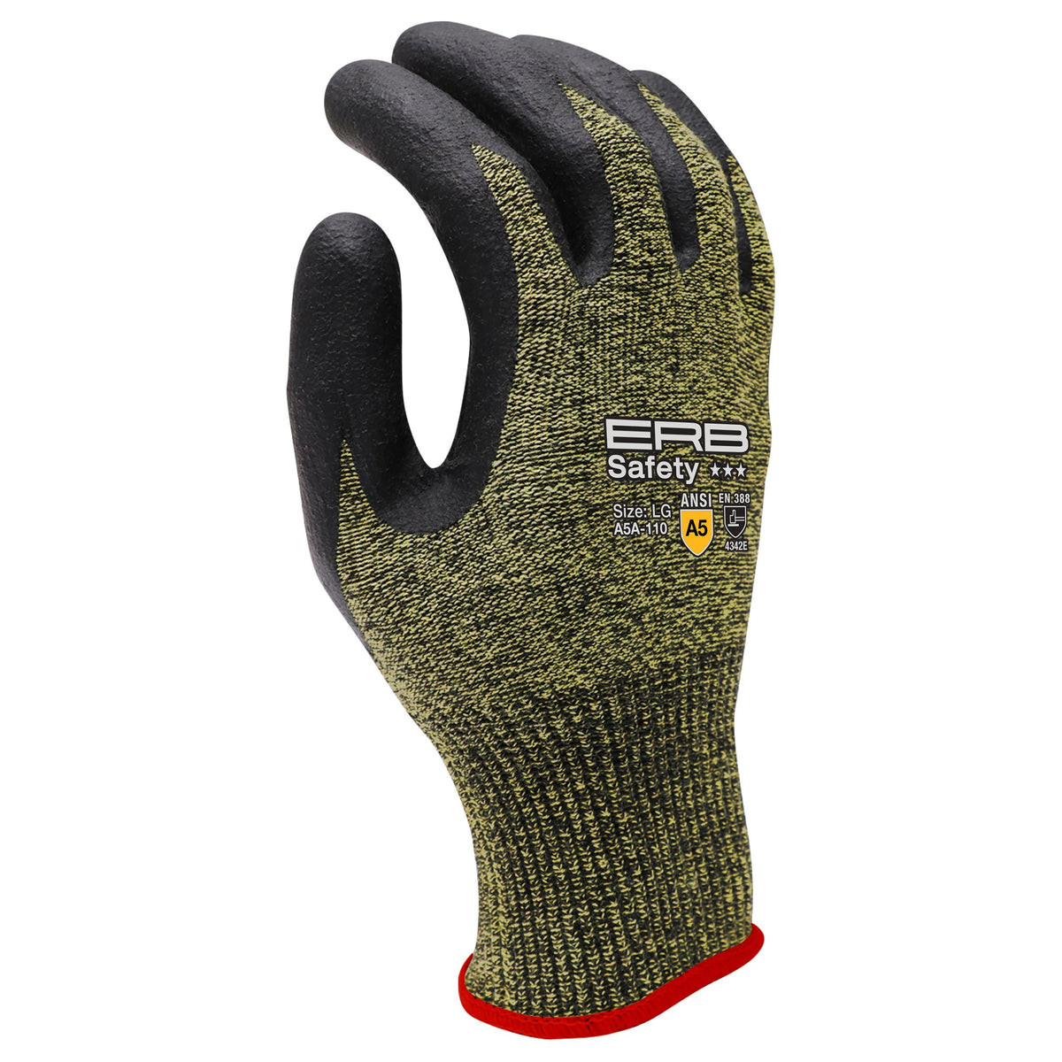 A5A-110 Aramid Cut Glove with Nitrile Micro-Foam Coating 1pair