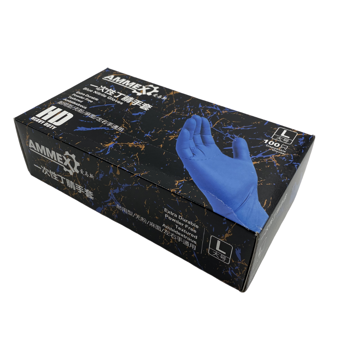 Firstahl Nitrile Exam Gloves, Non Sterile, 100/box (Large)