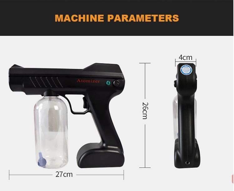 Cordless Nano Sprayer Atomizer with UV Light