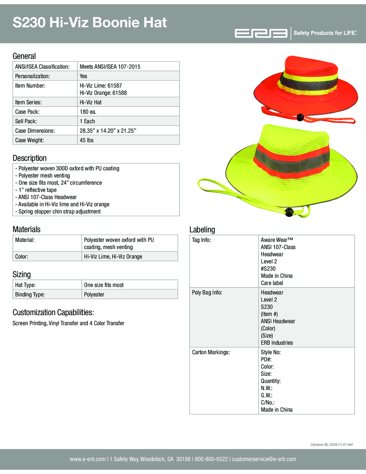 S230 Boonie Hat