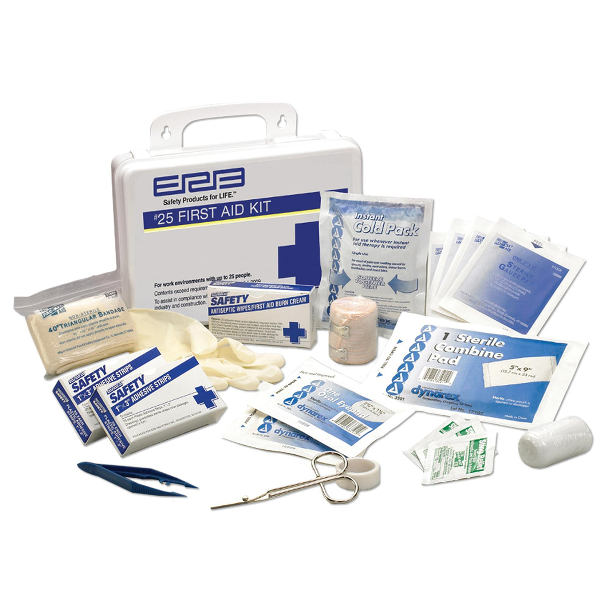 ANSI 2009 25 Premium First Aid Kit Plastic Box - W-WEL17133