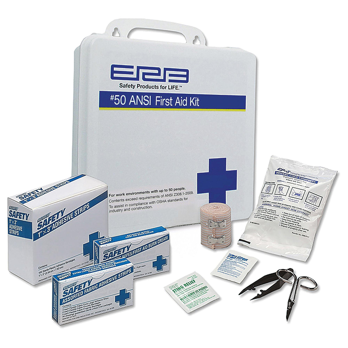 ANSI 2009 50 First Aid Kit Plastic Box - W-WEL17135