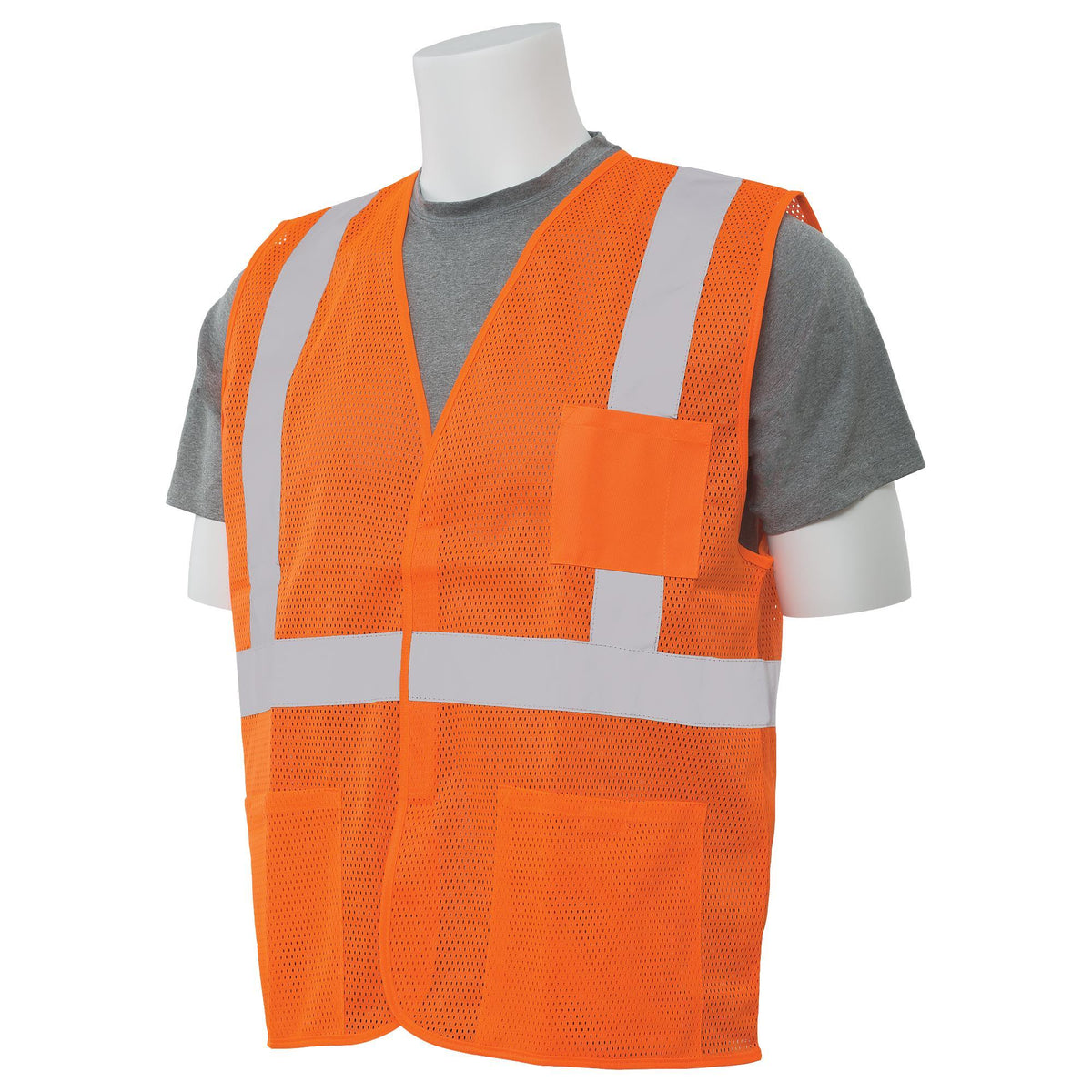 S362P Class 2 Economy Mesh Safety Vest with Pockets 1pc