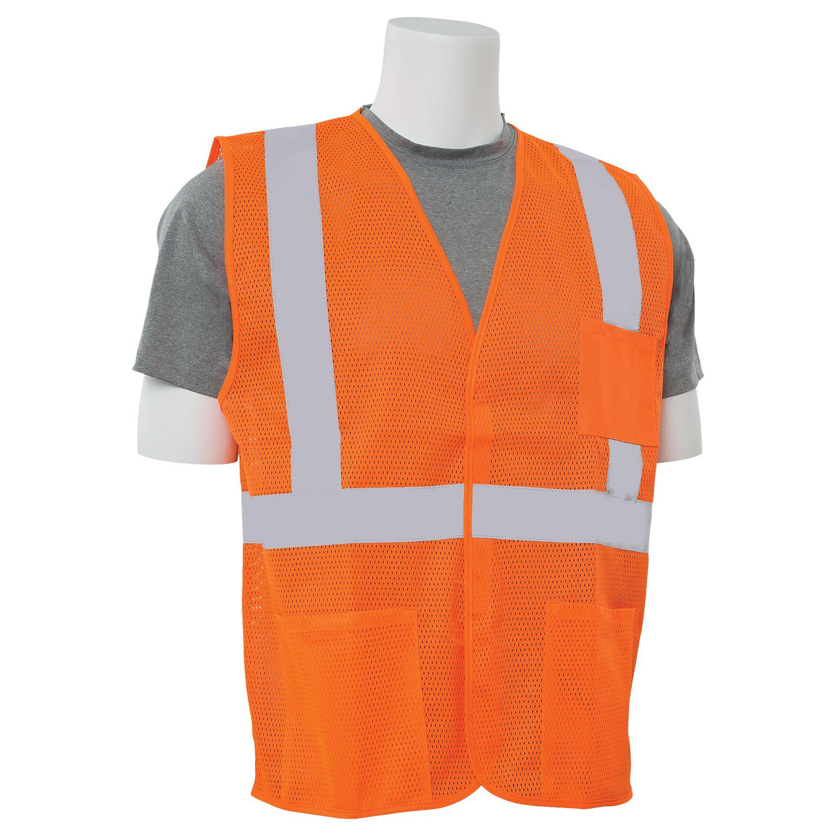 S362P Class 2 Economy Mesh Safety Vest with Pockets 1pc