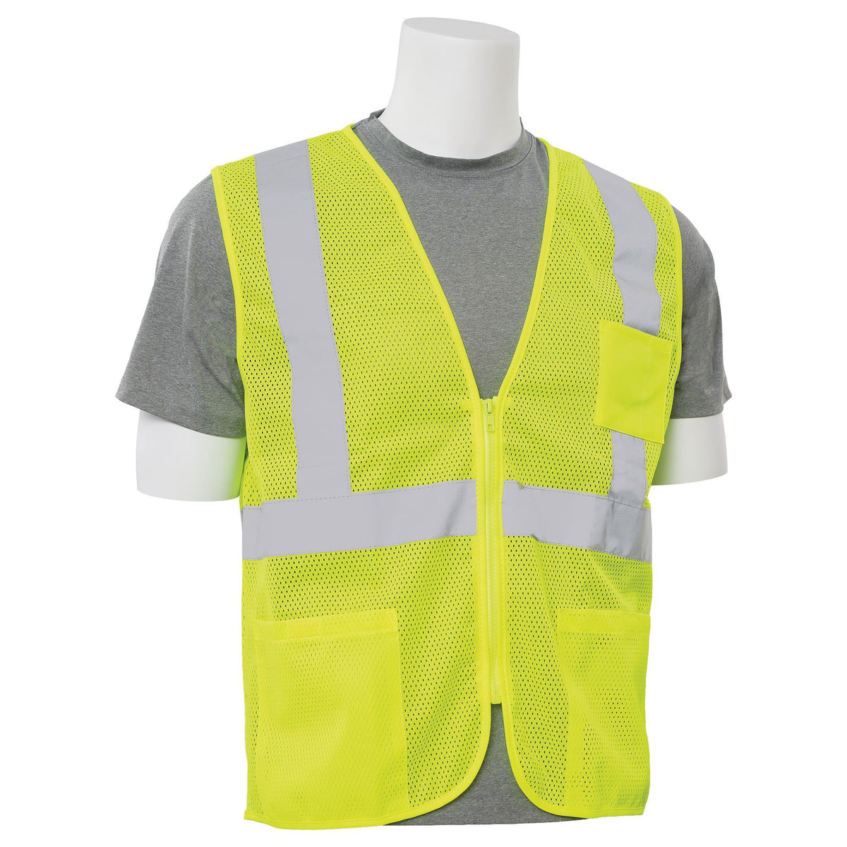 S363P Class 2 Economy Mesh Zipper Safety Vest 1PC