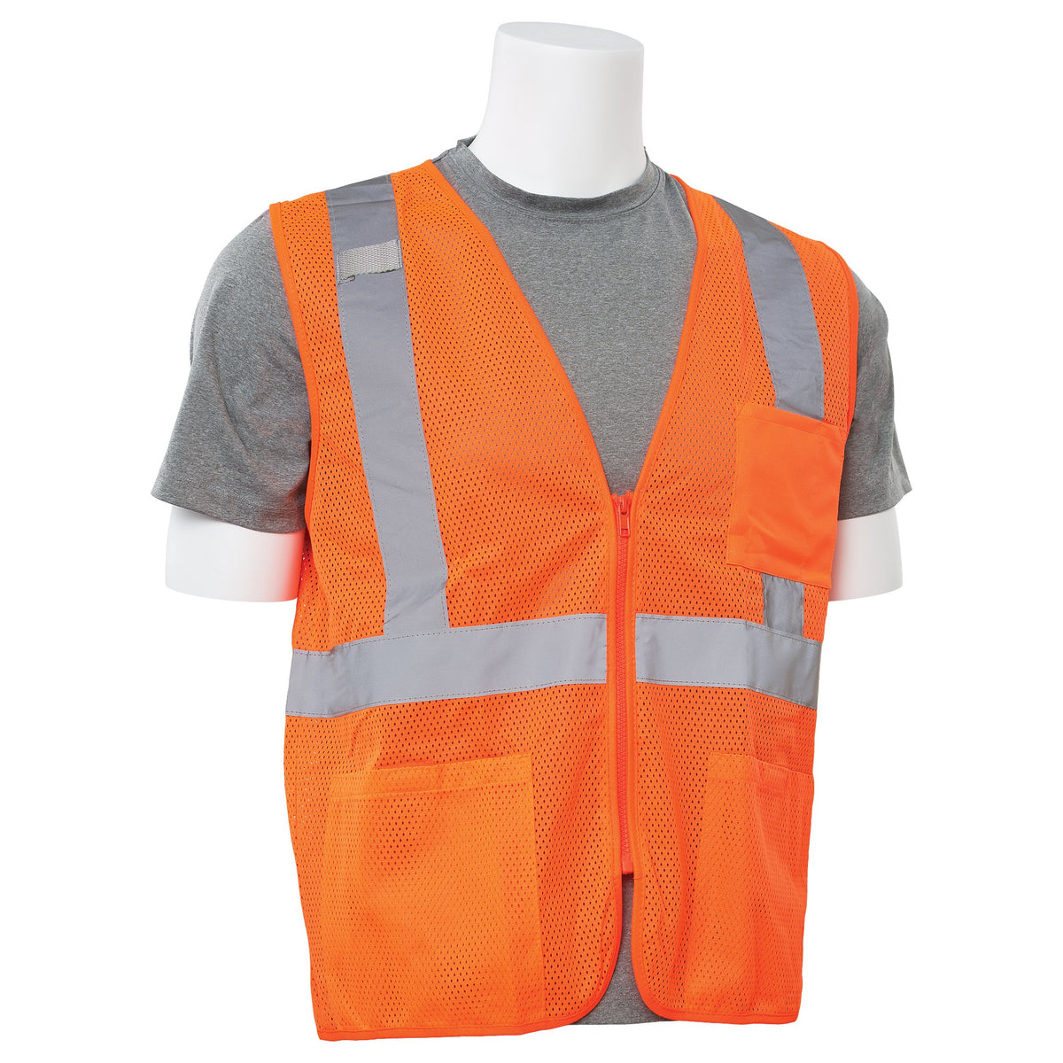 S363P Class 2 Economy Mesh Zipper Safety Vest 1PC