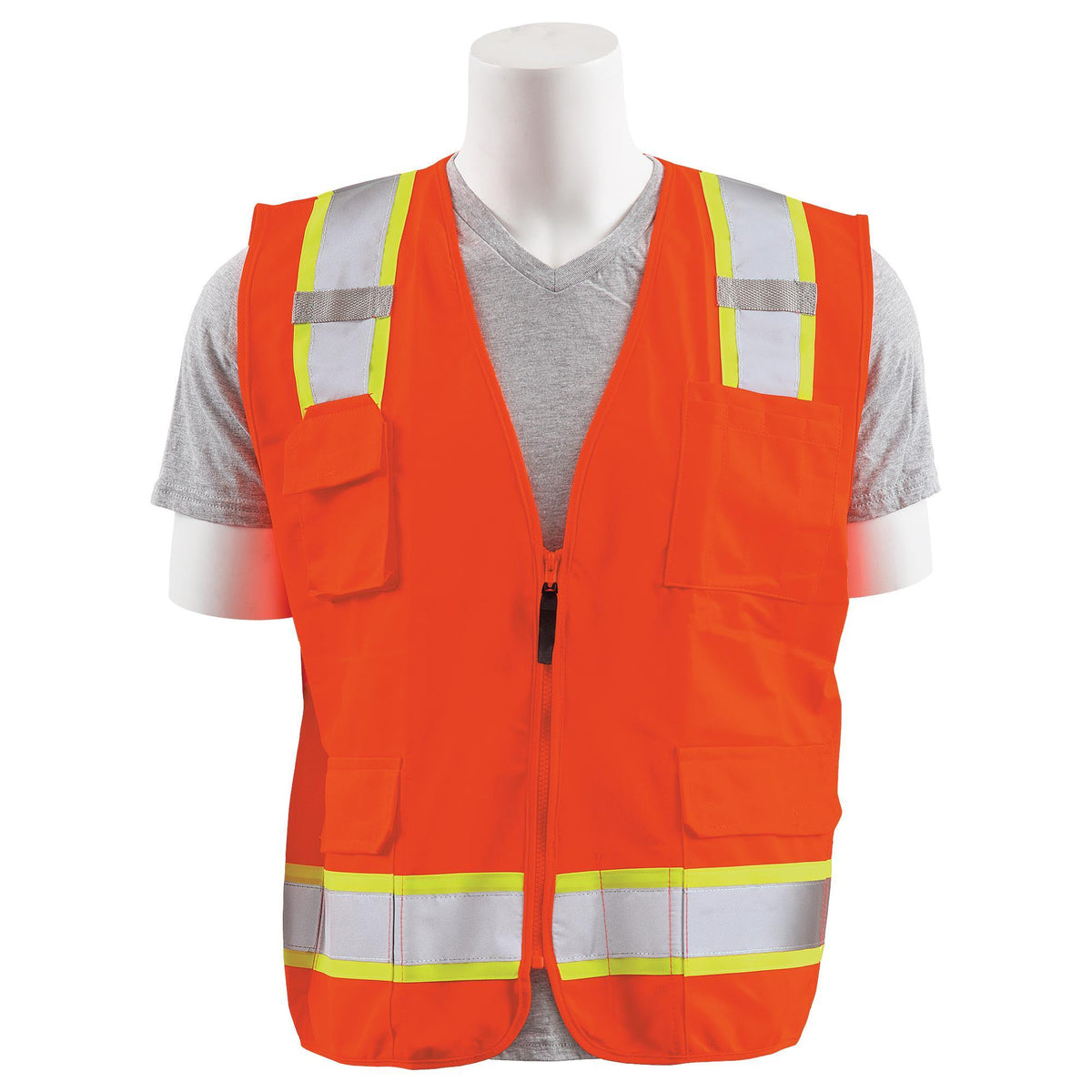 S380SC Class 2 Surveyor&#39;s Safety Vest with Pockets 1PC