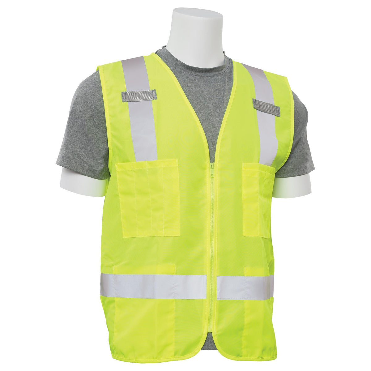 S414 Class 2 Surveyor&#39;s Multi-Pocket Safety Vest 1PC