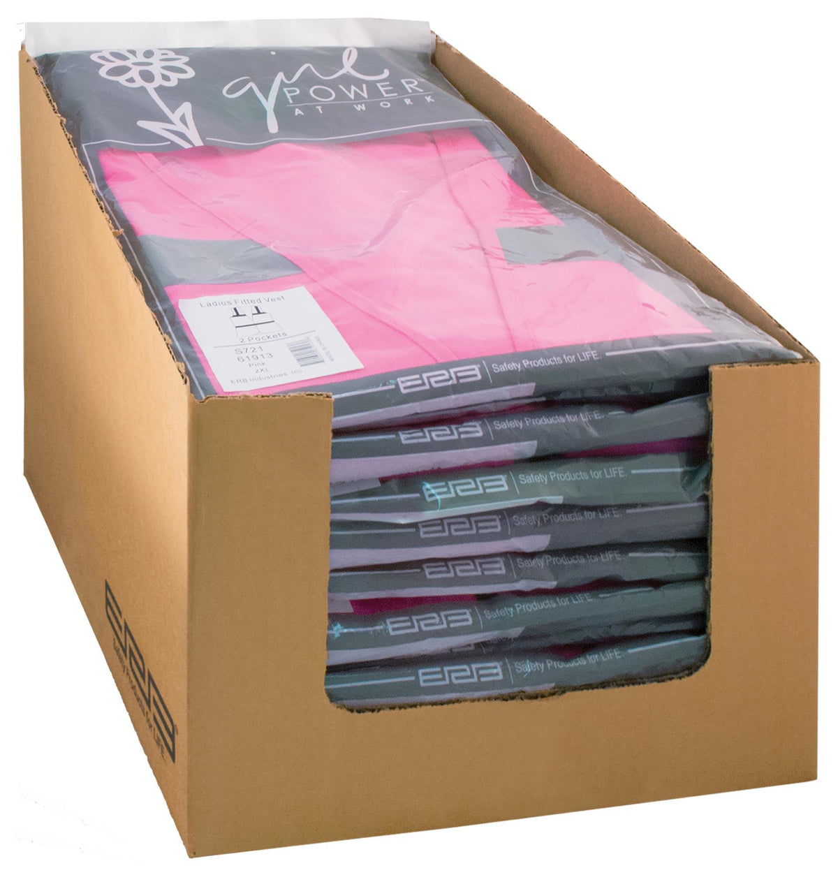 S721 Pink Non-ANSI Safety Vest 15pc/carton