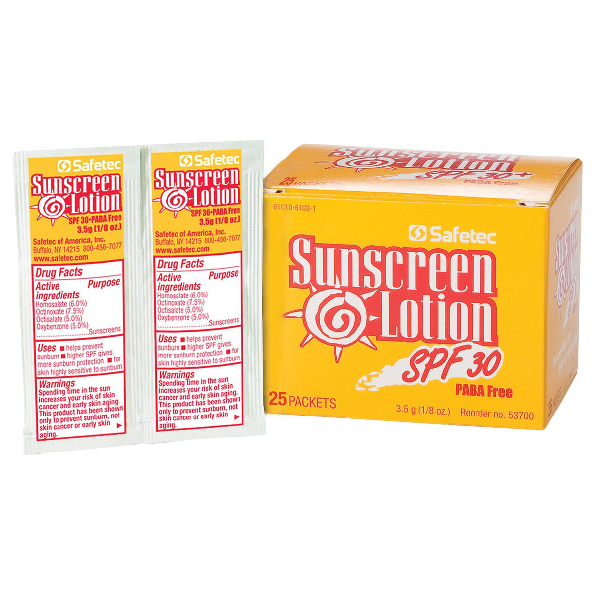 Sunscreen Lotion (Includes 25 Packets per box) - W-WEL28856