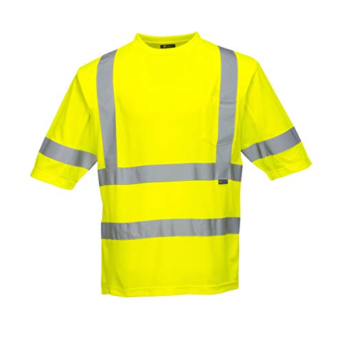 Class 3 Mesh Panel T-Shirt - Safety Shirts for Men - High Visibility