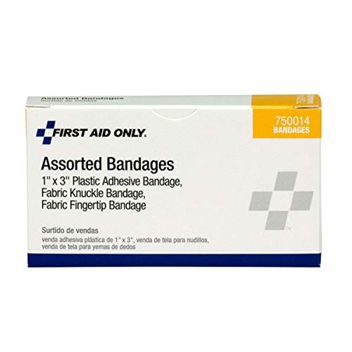 Assorted Adhesive Bandages, Unit Box - Emergency Kit Trauma Kit First Aid Cabinet Refill