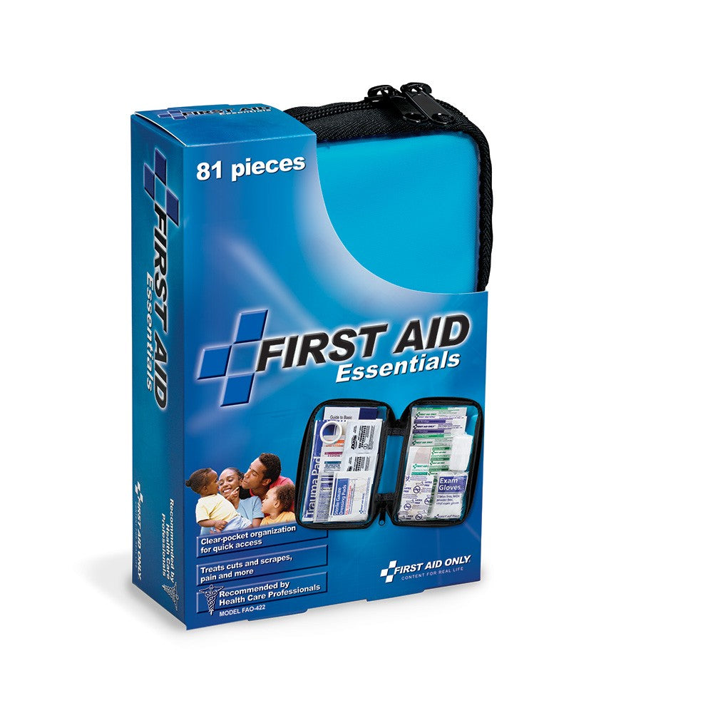 80 Piece First Aid Kit, Fabric Case - W-FAO-422