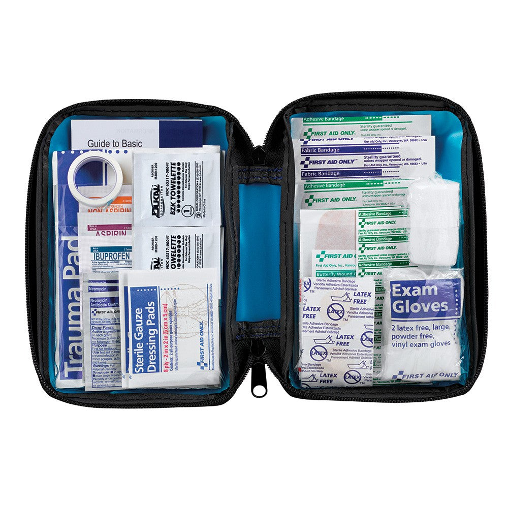 80 Piece First Aid Kit, Fabric Case - W-FAO-422