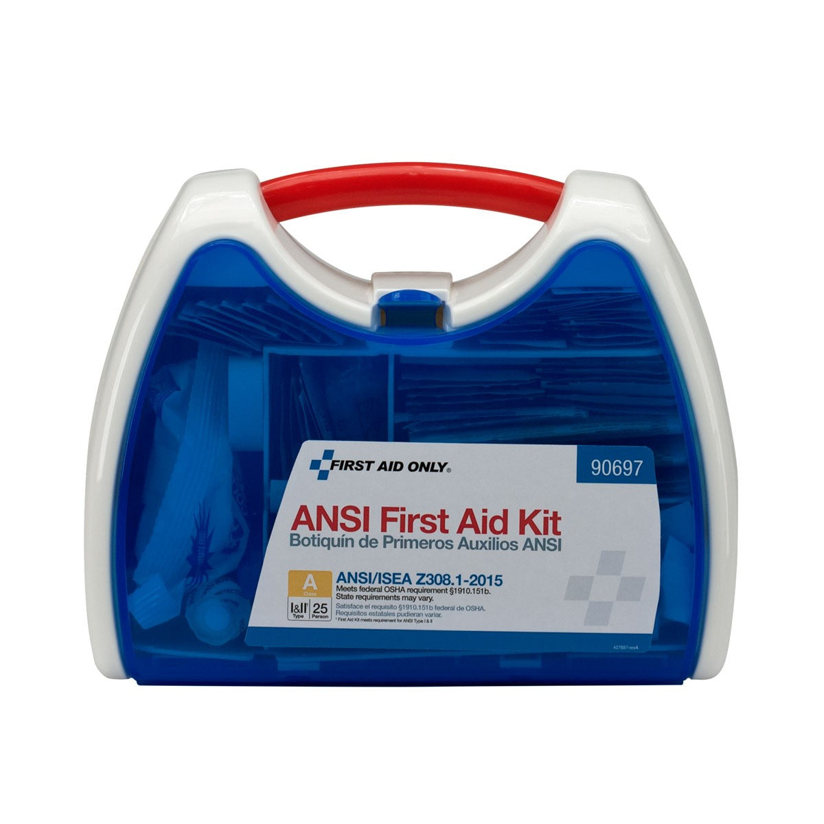 25 Person Ready Care First Aid Kit, ANSI Compliant - W-90697