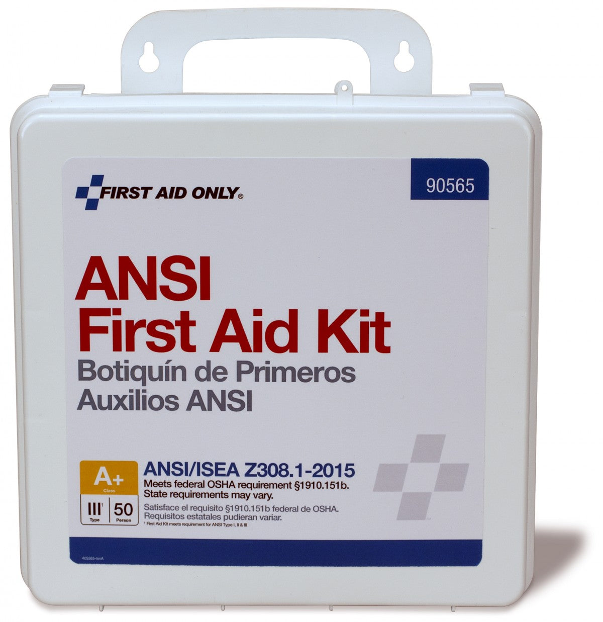 50 Person Bulk Plastic First Aid Kit, ANSI Compliant - W-90565