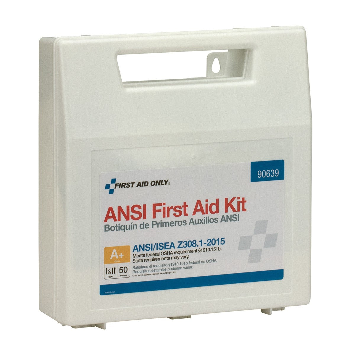50 Person Bulk Plastic First Aid Kit, ANSI Compliant - W-90639