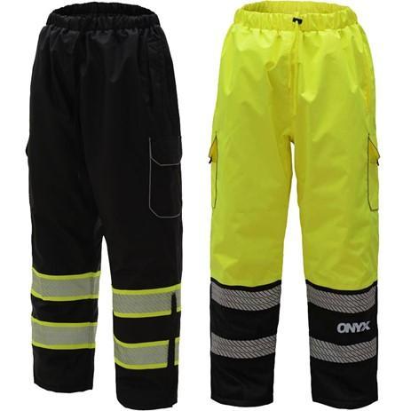 ONYX Class E Hi Vis Reflective Safety Pants with Teflon Coating
