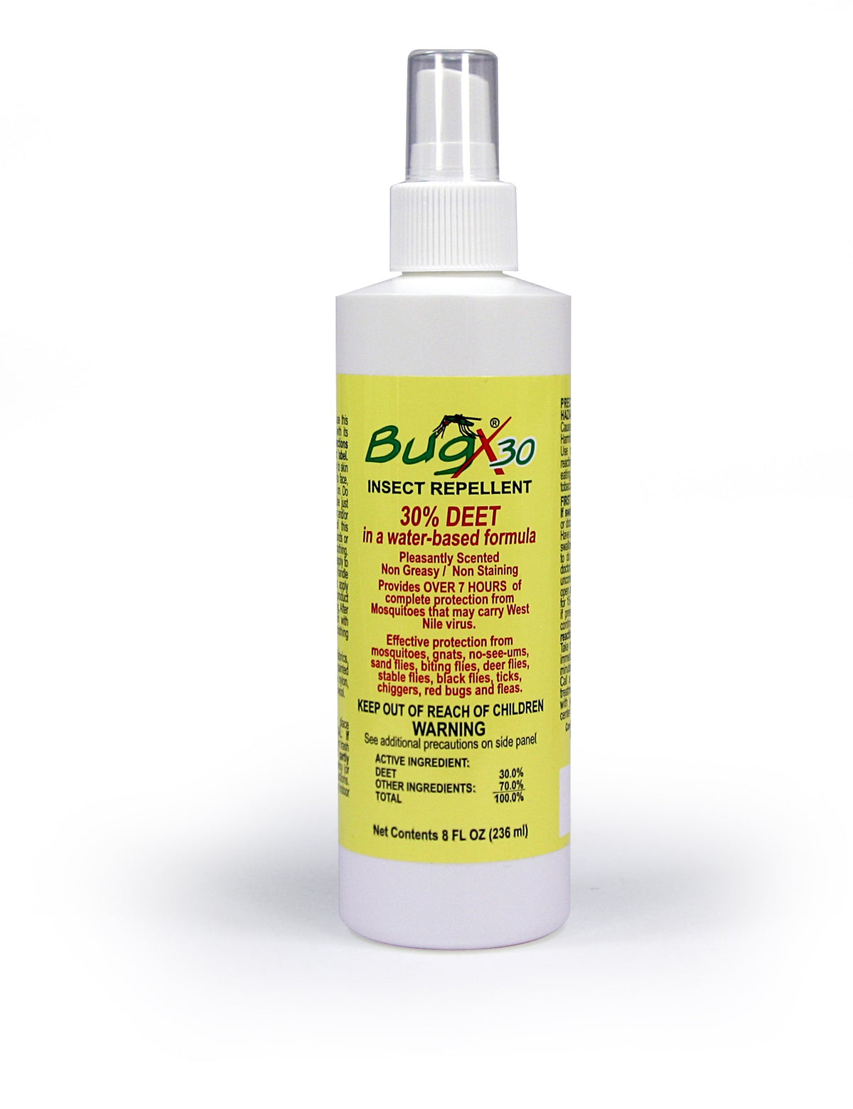 BugX30 Insect Repellent Spray DEET, 8 Oz. Bottle, Case Of 12 - BS-FAK-18-798-1-FM