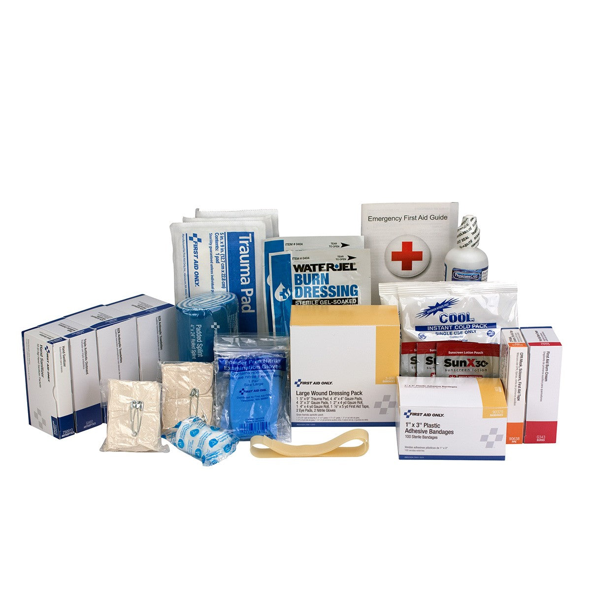 50 Person Contractor First Aid Refill, ANSI Compliant - W-90787