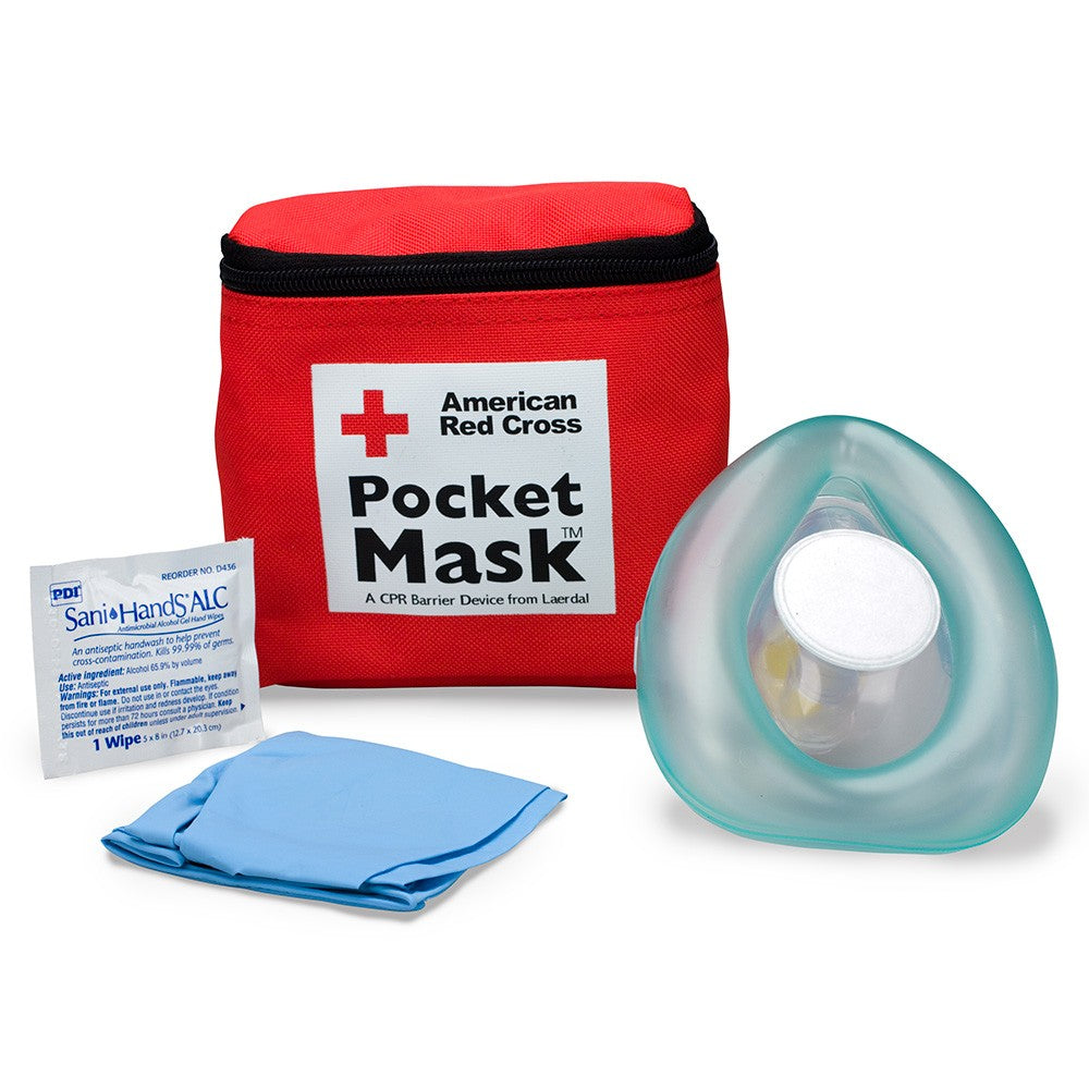 CPR Laerdal Pocket Mask, Fabric Case - W-363015