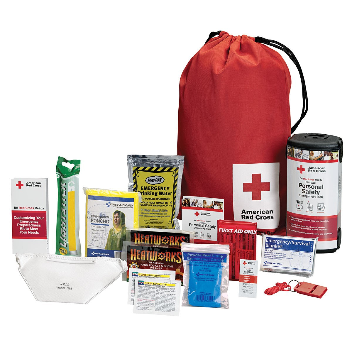 American Red Cross Deluxe Personal Safety Emergency Pack - W-RC-622