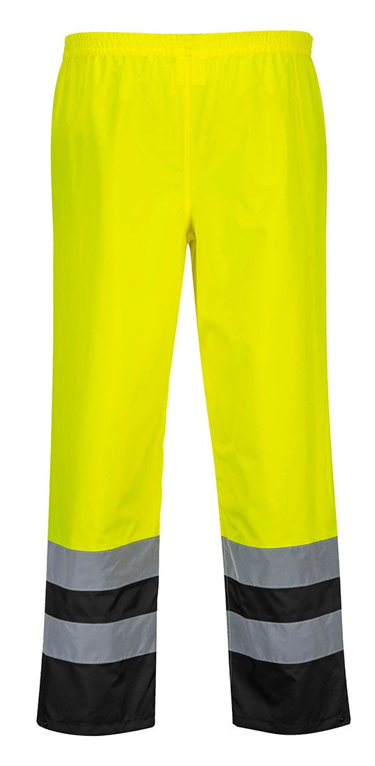 Hi Vis Two Tone Traffic Pants for Men and Women -  Waterproof Work Wear - Ansi Class 2, High Visibility